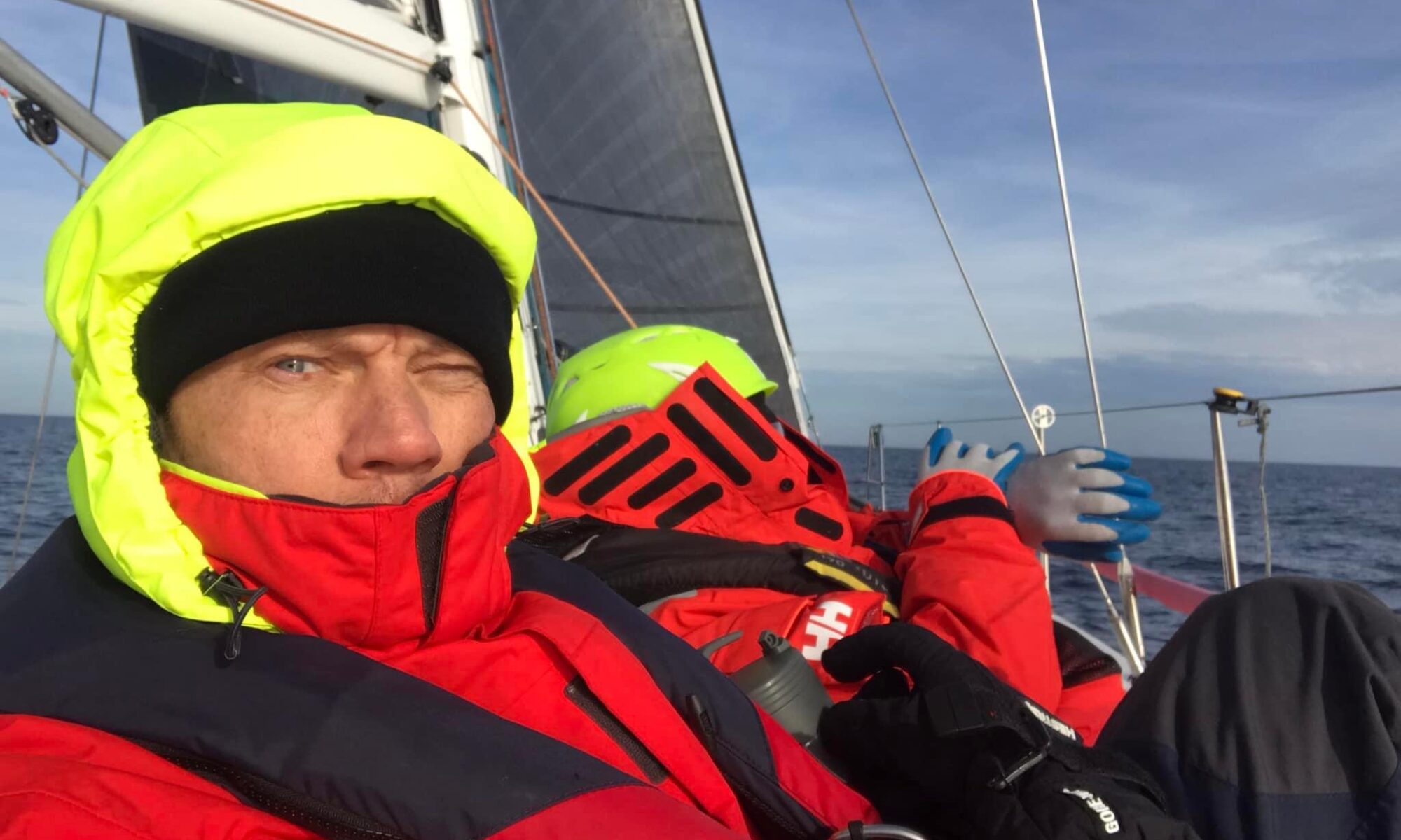 Robert sailing DIXI4 Kiel to Helsinoer